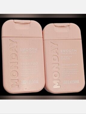 NWT 》2×《 MINI MONDAY SMOOTH HAIR SHAMPOO & CONDITIONER!